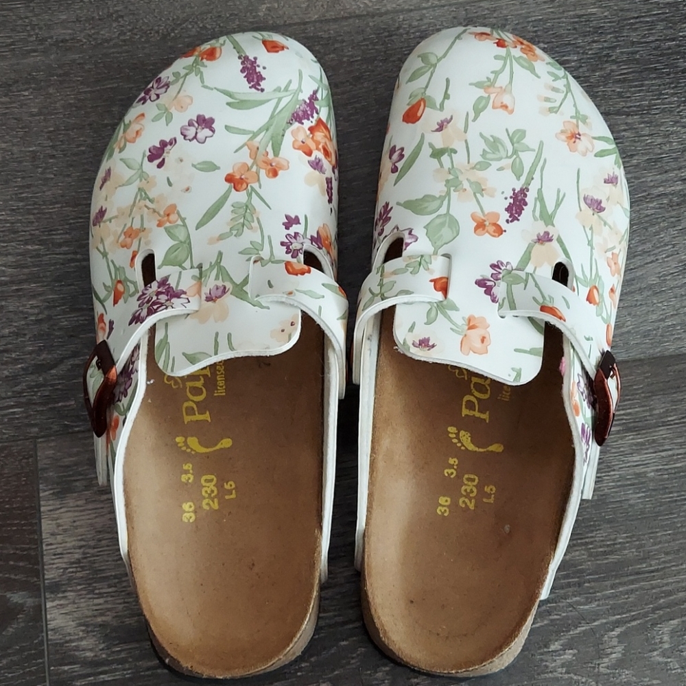 Papillio by Birkenstock clogs floral sandals